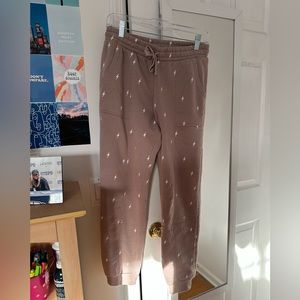 Cute purple lightening bolt sweatpants!